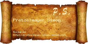 Pretzelmayer Simon névjegykártya